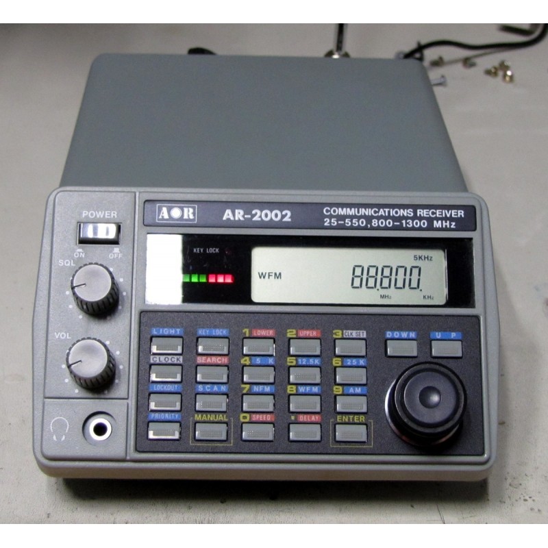 AOR AR-2002 RX 25 - 550MHz, 800 - 1300MHz