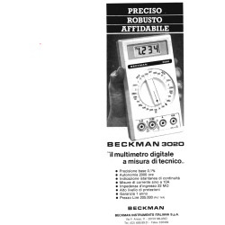 Beckman Ind. 3020B Professional Multimeter